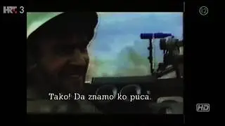 Serbian Chetniks forces shoot at the hospital in Pakrac. (Croatia 1991)