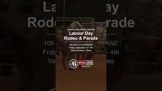 Don&rsquo;t miss the rodeo events this Labour Day Weekend in Cochrane! 🥞☀️ #cochrane #cochranealberta