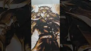 3D Printed Hueforge Rengoku #3dprinting #3d #satisfying #asmr  #demonslayer #rengoku #hueforge