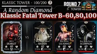 Fatal Klassic Tower Boss Battle 100 & 60 , 80 Fight + A Random Diamond & Gold Reward MK Mobile