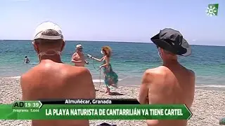 Para&iacute;so nudista, Playa de Cantarrij&aacute;n, La Herradura, Granada