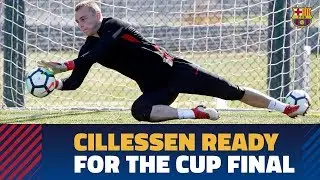 SEVILLA - BAR&Ccedil;A | Cillessen shines ahead of the Copa del Rey final