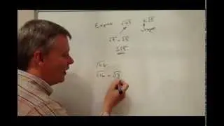 3 Minute Math - surd root 45 to k root 5