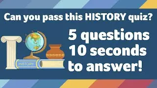 HISTORY TRIVIA Speed Round! Pub Quiz - History Round - Can you pass this history quiz?