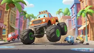 Number Monster Truck Song 1&ndash;5 | kids nursery rhymes | Baby Song, Counting & Monster Truck Cartoon 🚛🔥