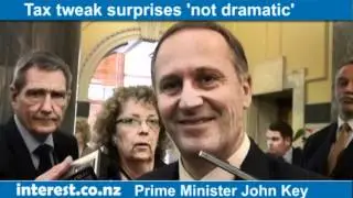 John Key, Peter Dunne on Budget tax tweaks