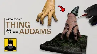 I Sculpted THING Addams Out Of Clay With 0 Experience