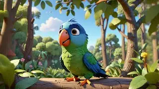 The Parrot That Talked Back 🦜🗣️ | Kids Story Adventure | Fun Learning Video for Children