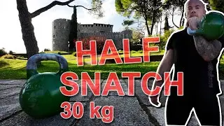 Half Snatch 30 kg 10 min  - 176 reps (100+76) Kettlebell Sport