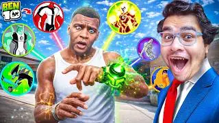 GTA V : Franklin Activates BEN 10&rsquo;s OMNITRIX & Becomes EVERY Alien!😨