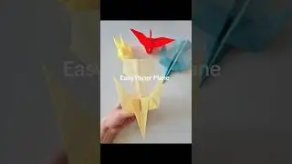 Making a paper plane has never been easier! #origami #foldingpaper #plane
