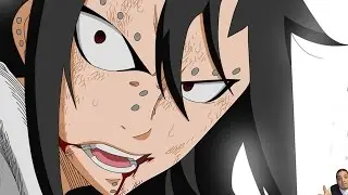 OMG Gajeel Goes Dragon Force! Fairy Tail 486 & 487 Manga Chapter フェアリーテイル Review - Gajeel Vs Bradman