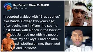 RayPotts catches a BRICK & was jumped by Vandal Savage (Not Allegedly)