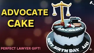 Advocate Theme Cake Without Fondant | 2.kg cake New | 2026 Advocate cake 🍰