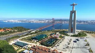 Vista a&eacute;rea Cristo Rei Almada Julho de 2015 (Drone Parrot Bebop)