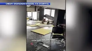 Video shows car dealership being hit by tornado in Bucks County, Pennsylvania