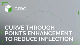 Avoid Inflections in Curve Through Points | Creo 12