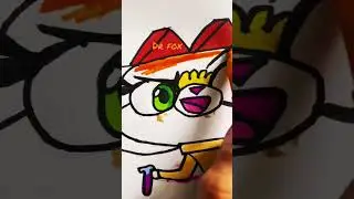 Drawing #unikitty Character dr fox #art #drawing #sharpie #posca #satisfying #shorts