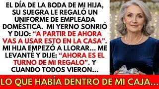 La suegra de mi hija le regaló un traje de sirvienta como regalo de bodas. Mi yerno se rió