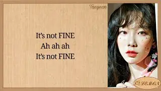 Taeyeon Fine Easy Lyrics