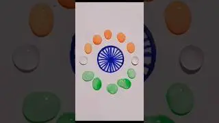 🫡🇮🇳 Jay Hind 🇮🇳🫡 Indian flag Drawing with water Drop 💧🇮🇳#piu #art#shorts #trending #flag #drawing