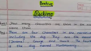 Packing|| Question answers || class 9th || English #questionanswers #packing #importantquesans