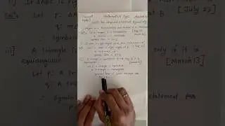 Write the compound statement symbolically || Mathematical logic || Class 12 Maths #shorts #maths