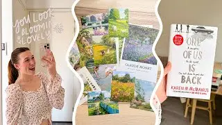 decorating + printing out posters🌸 *relaxing spring vlog*