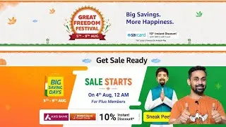 Amazon Freedom Festival Sale | Flipkart Big Saving Days | Independence Day Sale
