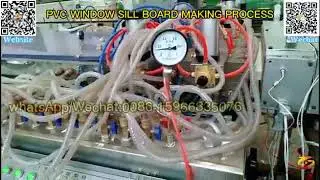 china pvc window-sill board extrusion line|laminating window sill board profile machinery|pvc