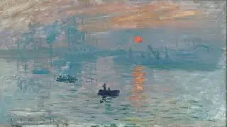 CLASSIC ART SCREENSAVER FOR YOUR TV - NO MUSIC -5 HOURS LONG- [ Impression Sunrise by Claude Monet ]