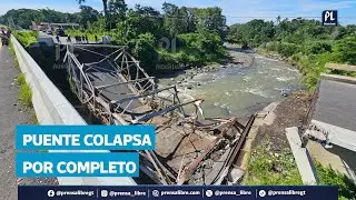 Colapsa el puente Moc&aacute; en Suchitep&eacute;quez y Comunicaciones anuncia instalaci&oacute;n de un puente Bailey