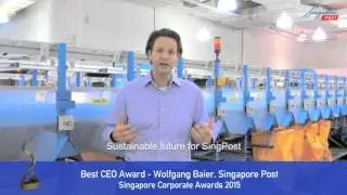 Best CEO Award - Dr. Wolfgang Baier (SingPost)
