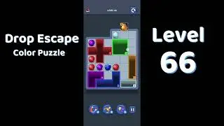 Drop Escape Level 66 Walkthrough 🟡🧩 | Color Puzzle Game Guide | Go Answer