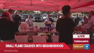 Dozens arrive at evacuation center after San Diego plane crash displaces roughly 100 people
