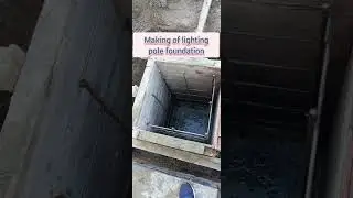 Lighting pole foundation making process