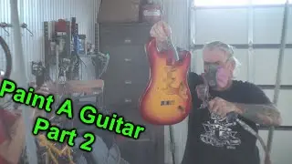 I Painted An ELECTRIC Guitar With Car Paint - Part 2 - Spray Painting