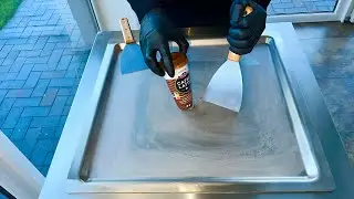 Ice Cream Rolls | Cappuccino &ndash; Coffee, Cream & ASMR Bliss #asmr #icecreamrolls #food