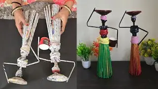 Выставочный образец африканских кукол. Изготовление поделки | Украшение комнаты своими руками | П...