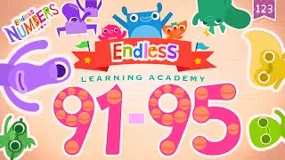 Endless Numbers 90 - 95 Game For Kids.
