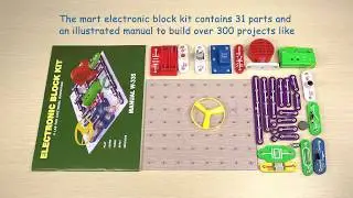 Vrihuck W-335 Educational Circuits Electronics Discovery Kit Snap Component Science Educational Toy