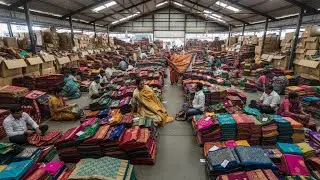 Premium Box Packing वाली Silk Saree😳 l Silk saree manufacturer in surat | Silk saree factory surat