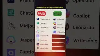Paid tools vs Free tools 2024 #aspiretech #shortsvideo #aspiretechyoutubeshorts