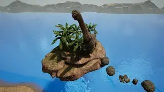 Climbing the parkour on Najuro (Path of Titans DM)