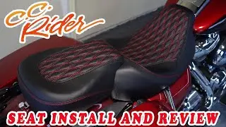 Двухсекционное туристическое сиденье C.C. Rider для Harley-Davidson — установка и обзор — часть 2