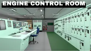 Inside the Engine Control Room (ECR) of a Ship | 3D Animated Explanation