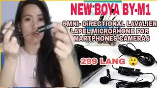NEW BOYA BY-M1  OMNI-DIRECTIONAL LAVALIER LAPEL MICROPHONE FOR SMARTPHONES CAMERAS / TEST