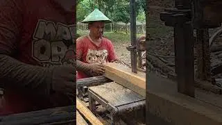 kayu Jati Istimewa‼️Di Rajang Gergaji Bandsaw rakitan