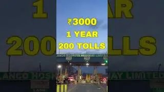 ₹3000 FASTag Annual Pass 🔥 200 Toll Crossings Free | NHAI New Annual Toll Pass Telugu #shorts