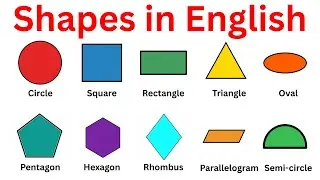 Shapes in English | Learn 20+ Geometric Shapes Names | Learn English Shapes Vocabulary for Beginners